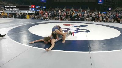 140 lbs Cons. Rd Of 32 - Abbie Colvin, Utah vs Sophia Hoeme, Kansas