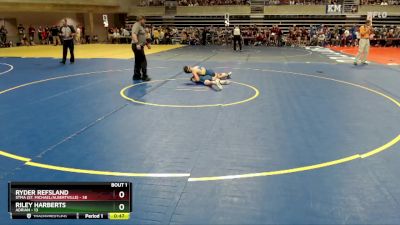 102 lbs Semis (4 Team) - Ryder Refsland, STMA (St. Michael/Albertville) vs Riley Harberts, Adrian