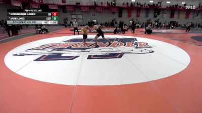 184 lbs Consolation 1st - Remington Bauer, Baldwin Wallace vs Jake Long, Castleton