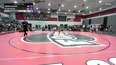 105 lbs Placement - Kimber Drenon, Missouri Impact vs Kylee Ooton, Daughters Of Zion