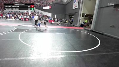 78 lbs Cons. Round 4 - Lucas Johnson, Hudson vs Merick Monsen, Oregon Wrestling Club
