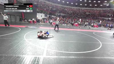 75 lbs Champ. Round 2 - Kallen Miller, Parkview Albany Youth Wrestling vs Brannen Dunks, Portage