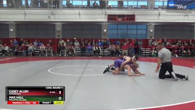 197 lbs Cons. Round 4 - Casey Allen, Springfield vs Max Hall, Williams College