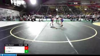 2A 120 lbs Cons. Round 2 - Jeremiah Perry, New Plymouth vs Zack Vian, New Plymouth