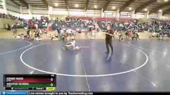 41-44 lbs Round 1 - Asher Hood, Utah vs Weston Olvera, Utah