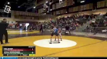 106 lbs Round 3 - Emma DeGraziano, Mira Mesa High School Wrestling vs Mia Sharp, Beaumont High School Wrestling