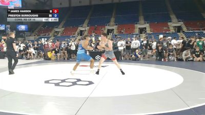 175 lbs Cons. Rd Of 16 - James Hansen, Idaho vs Preston Burroughs, Massachusetts