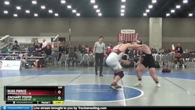 235 lbs Quarterfinals (8 Team) - Zachary Foote, Grand Valley State WC vs Russ Pierce, Apprentice School