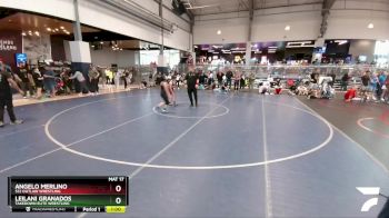 92 lbs Cons. Semi - Leilani Granados, Takedown Elite Wrestling vs Angelo Merlino, 512 Outlaw Wrestling