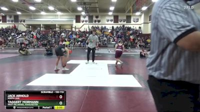 110-113 lbs 1st Place Match - Jack Arnold, North Linn vs Taggert Mormann, West Delaware, Manchester