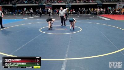 100G 3rd Place Match - Megan Whittom, Soldotna vs Grace Loutzenhiser, Colony High School