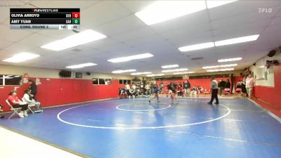 130 lbs Cons. Round 3 - Olivia Arroyo, Corona vs Amy Yuan, Gabrielino