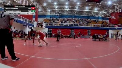 190 lbs Semifinal - Ceasar Salas, Crown Point vs Alessio Retzloff, Penn High School