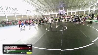 49 lbs Quarters & Wb (16 Team) - Jayzie Whitford, Sanderson Wrestling Academy vs Israel Jimenez, Shootbox