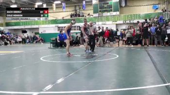 157 lbs Champ. Round 1 - Zach Eberly, St. Francis vs Cole Henson, Springboro
