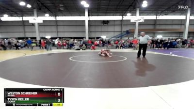 75 lbs Champ. Round 1 - Weston Schreiner, Weiser vs Tyson Keller, Salmon