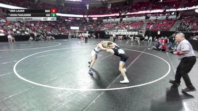 150 lbs Cons. Semis - Ben Lauer, Waukesha North vs John Faulkner, Xavier