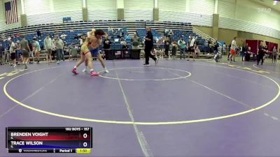 157 lbs Quarterfinal - Brenden Voight, IL vs Trace Wilson, IL
