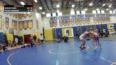 190 lbs Round 4 (8 Team) - Killian Lonergan, Black Hive vs Caelon Young, Naperville Central