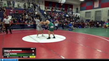 220 lbs Cons. Round 3 - Tyler Romero, Olympian vs Marcus Hernandez, Del Norte