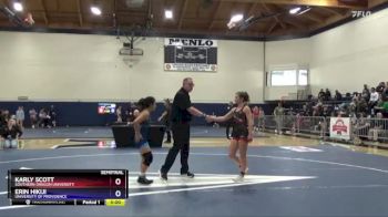 101 lbs Semifinal - Erin Hikiji, University Of Providence vs Karly Scott, Southern Oregon University