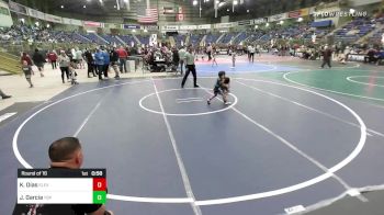 43 lbs Round Of 16 - Kason Dias, Elevated Wrestling vs Jax Garcia, Top Notch