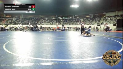 76 lbs Semifinal - Maddix Spencer, Keystone Wrestling Club vs Dayton Rice, Husky Wrestling Club