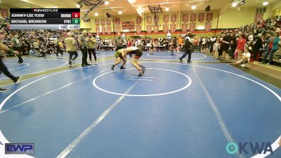 140 lbs Semifinal - Johnny-lee Todd, Skiatook Youth Wrestling vs Michael Brunson, Hilldale Youth Wrestling Club