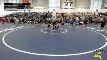 50 lbs Cons. Semi - Gavin Pakusch, Brockport Youth Wrestling Club vs Dominic Daniels, NWAA