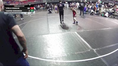 57-62 lbs 5th Place Match - Stella Hoesche, Crete Wrestling Club vs Harper Hoskinson, Junior Eagles