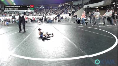 40 lbs Consolation - Trapper McDaugale, Blue Devil Wrestling vs Cashton Sorum, Salina Wrestling Club