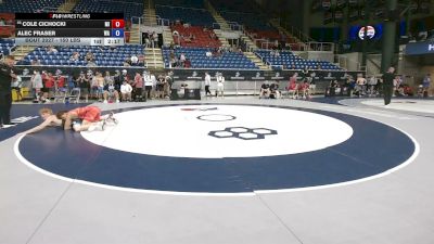 150 lbs Cons. Rd Of 64 - Cole Cichocki, Michigan vs Alec Fraser, Washington