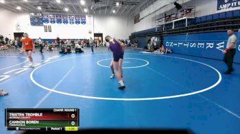 120 lbs Champ. Round 1 - Tristen Tromble, Natrona County vs Cannon Boren, Thermopolis