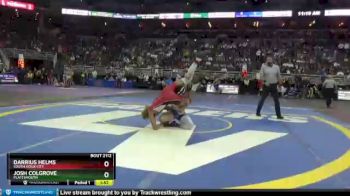 Champ. Round 1 - Darrius Helms, South Sioux City vs Josh Colgrove, Plattsmouth