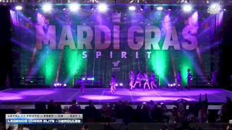 Legends Cheer Elite - HERcules [2026 L1.1 Youth - PREP - D2 Day 1] 2026 Mardi Gras Grand Nationals