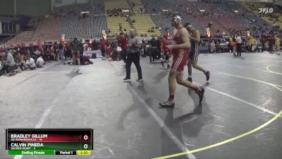 165 lbs Finals (2 Team) - Calvin Pineda, Sacred Heart vs Bradley Gillum, SIU Edwardsville