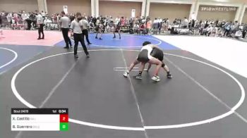 132 lbs Consi Of 32 #2 - Xavier Castillo, Valiant College Prep vs Brayden Guerrero, Gold Rush Wr Ac