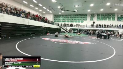 144 lbs Semifinal - Loomis Alexander, Greybull/Riverside vs Zachary Dalton, Green River