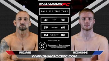 Mike Manning vs. Ian Zarvos - Shamrock FC 311 Full Fight Replay