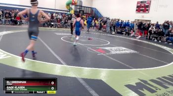 121 lbs Champ. Round 2 - Eli Greenman, Canby vs Gage Klasen, Sartell-Saint Stephen