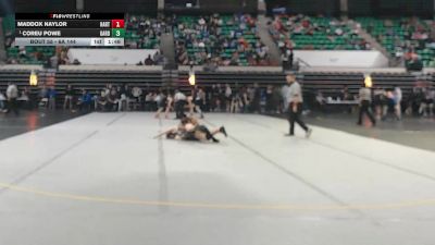 6A 144 lbs Champ. Round 2 - Coreu Powe, Gardendale Hs vs Maddox Naylor, Hartselle