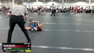 60-64 lbs Cons. Semi - Kaleb Dempsey, Nova Wrestling Club vs Joey Saile, CRWA