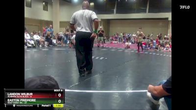 75 lbs Round 2 (8 Team) - Landon Wilbur, Alabama Elite Black vs Easton Pridmore, Gulf Coast WC