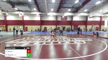 125 lbs Quarterfinal - Robert Stone, Rhode Island College vs Rayyan Rashid, Shark-Style Wrestling