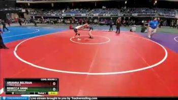 6A - 102 lbs Cons. Round 2 - Rebecca Vann, Wolfforth Frenship vs Arianna Beltran, Cypress Ranch