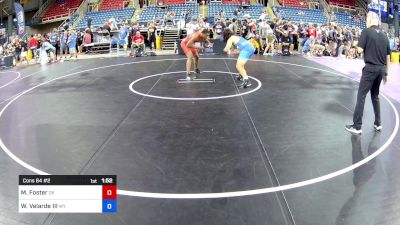 175 lbs Cons 64 #2 - Mikael Foster, OK vs William Velarde III, WY