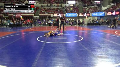 74 lbs Champ. Round 2 - Rory Dahl, Baker Wrestling Club vs Trenton Horn, Ft. Belknap Warriors