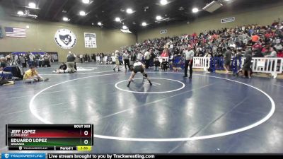 126 lbs Champ. Round 2 - Jeff Lopez, Clovis West vs Eduardo Lopez, Granada