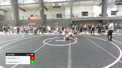 123 lbs Round Of 16 - Ezra Sanabria, Warriors Of Christ vs Crew Williamson, Outlaw WC