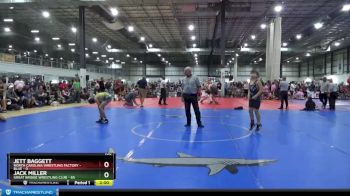 106 lbs Semis (4 Team) - Jett Baggett, NORTH CAROLINA WRESTLING FACTORY - BLUE vs Jack Miller, GREAT BRIDGE WRESTLING CLUB